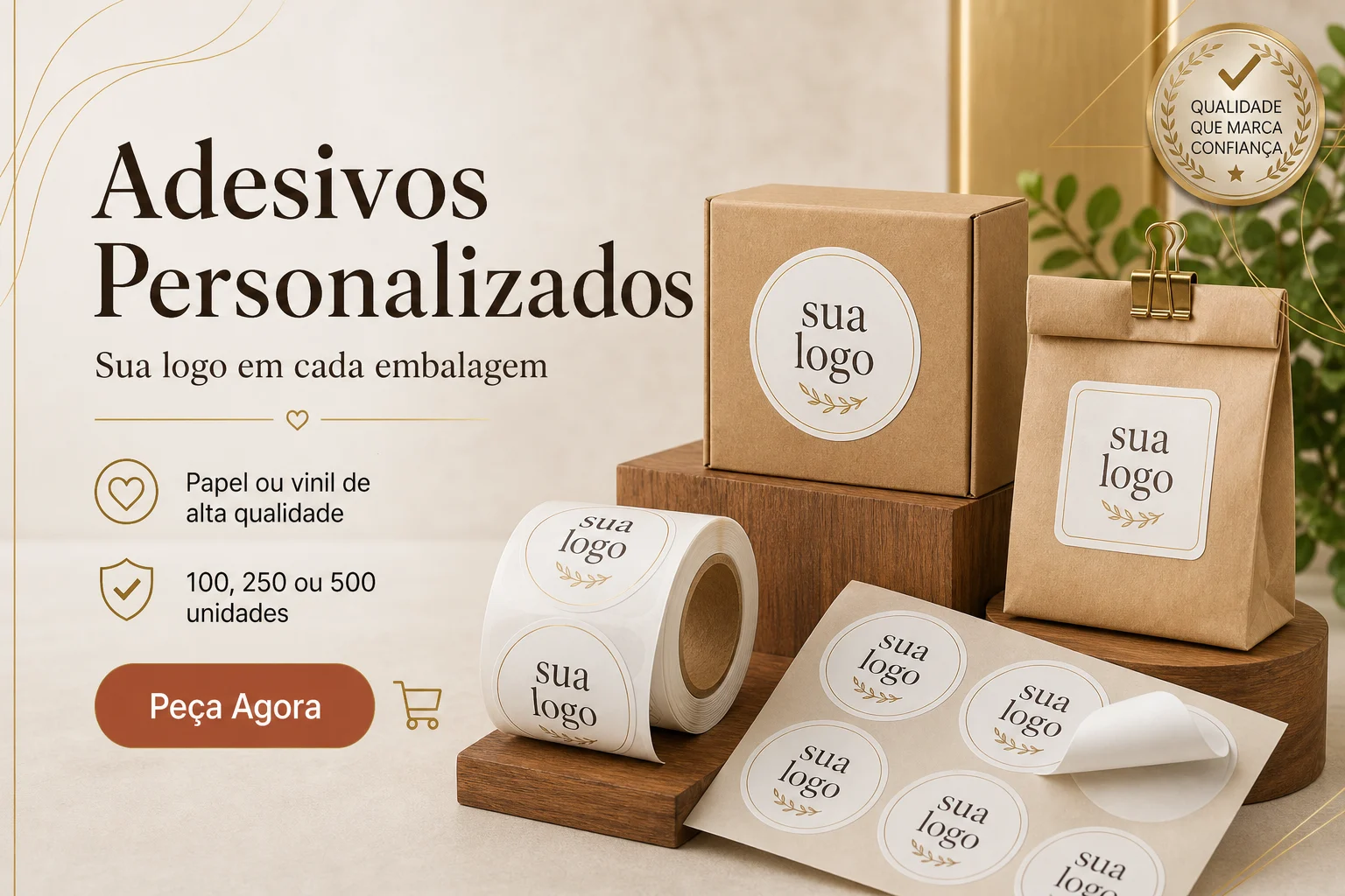 Adesivos Personalizados com sua Logo