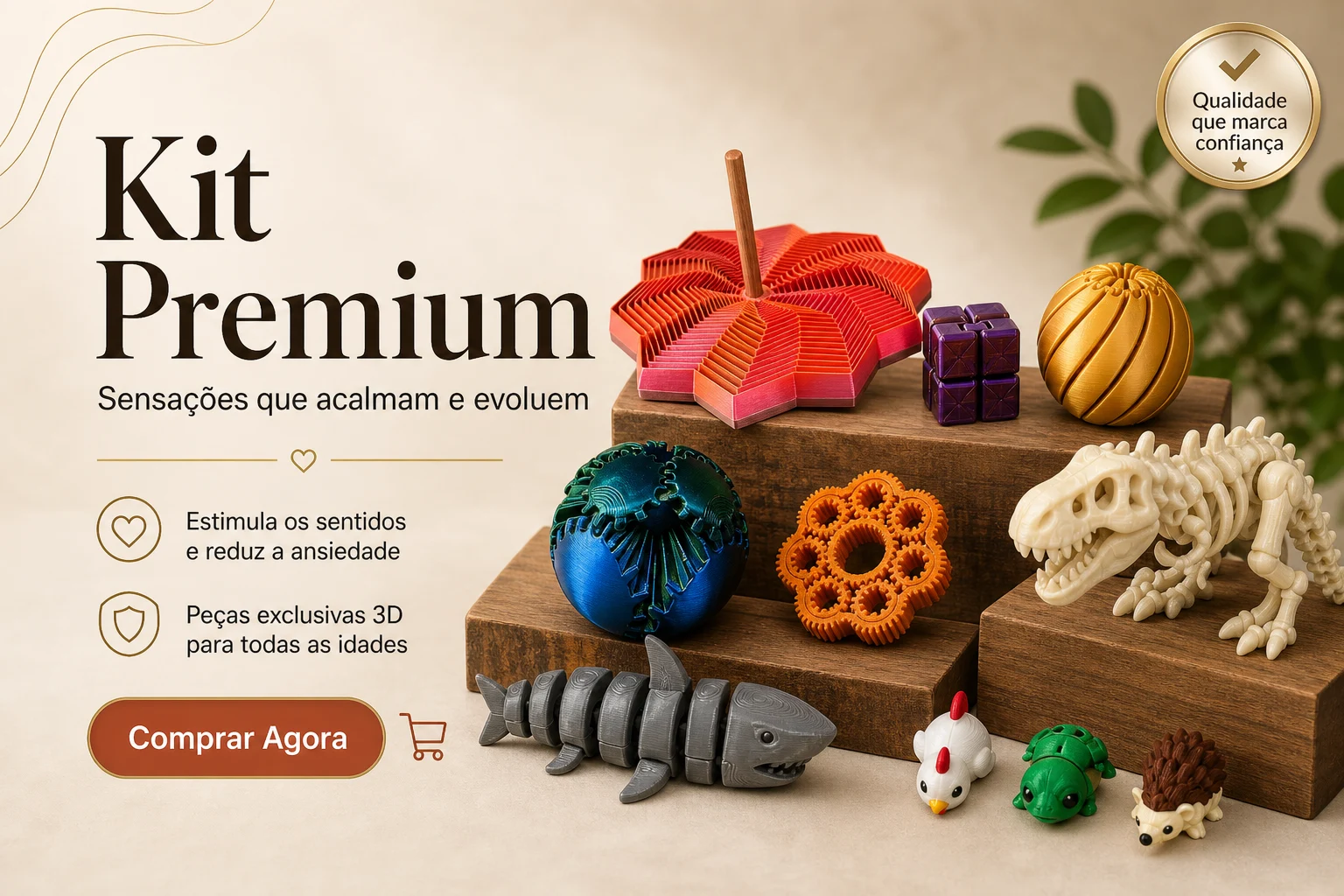 Kit Premium - Brinquedos Sensoriais 3D