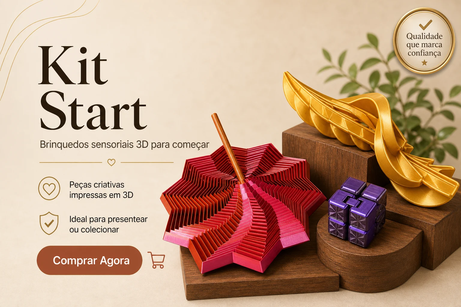 Kit Start - Brinquedos Sensoriais 3D