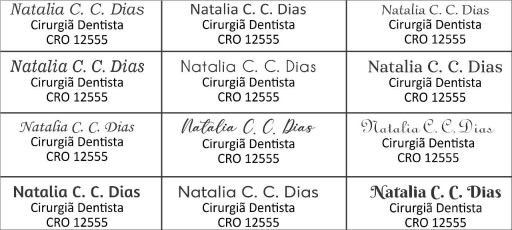 Fontes disponíveis